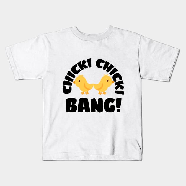 Chicks funny design Kids T-Shirt by MICRO-X